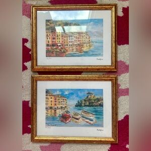 Framed Mara Sanguineti signed prints